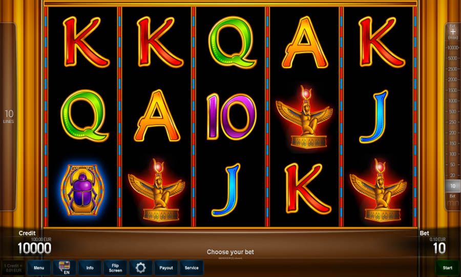 Schermata del gioco Book Of Ra